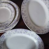 5 Longwy earthenware serving dishes
