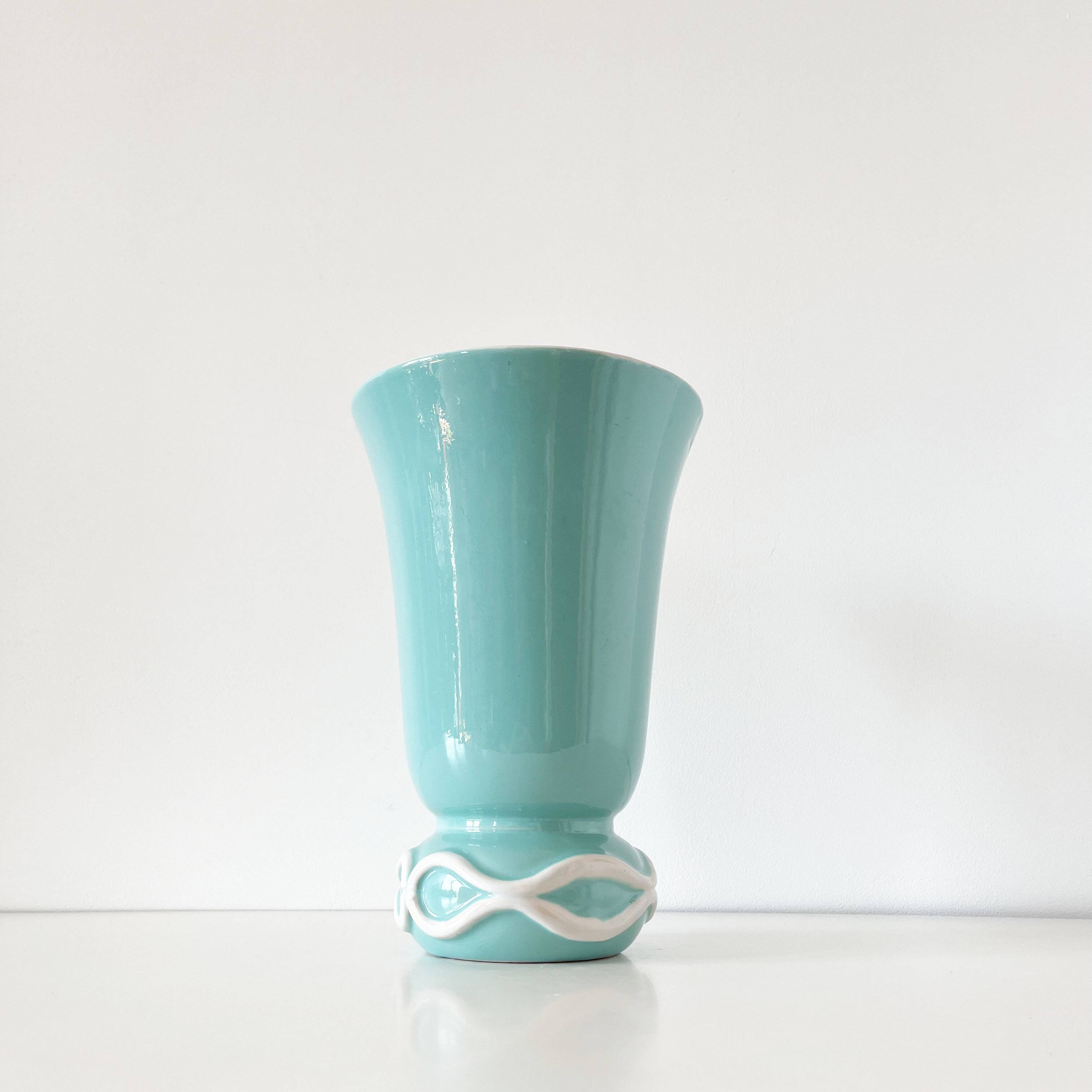 Saint Clement Art Deco Ceramic Vase 1940