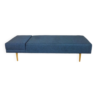 Rare multifunctional sofa/daybed with adjustable headrest 1960, restored