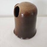 Zoomorphic ceramic candle holder / tealight holder Owl Signed Jean Yves Chevilly