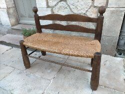 Mulched bench for children
