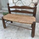 Mulched bench for children
