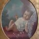 Old oil painting on canvas