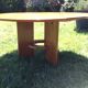 Round table in solid elm from the 80s