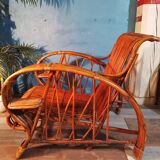 Bamboo armchairs Indochina 1940s