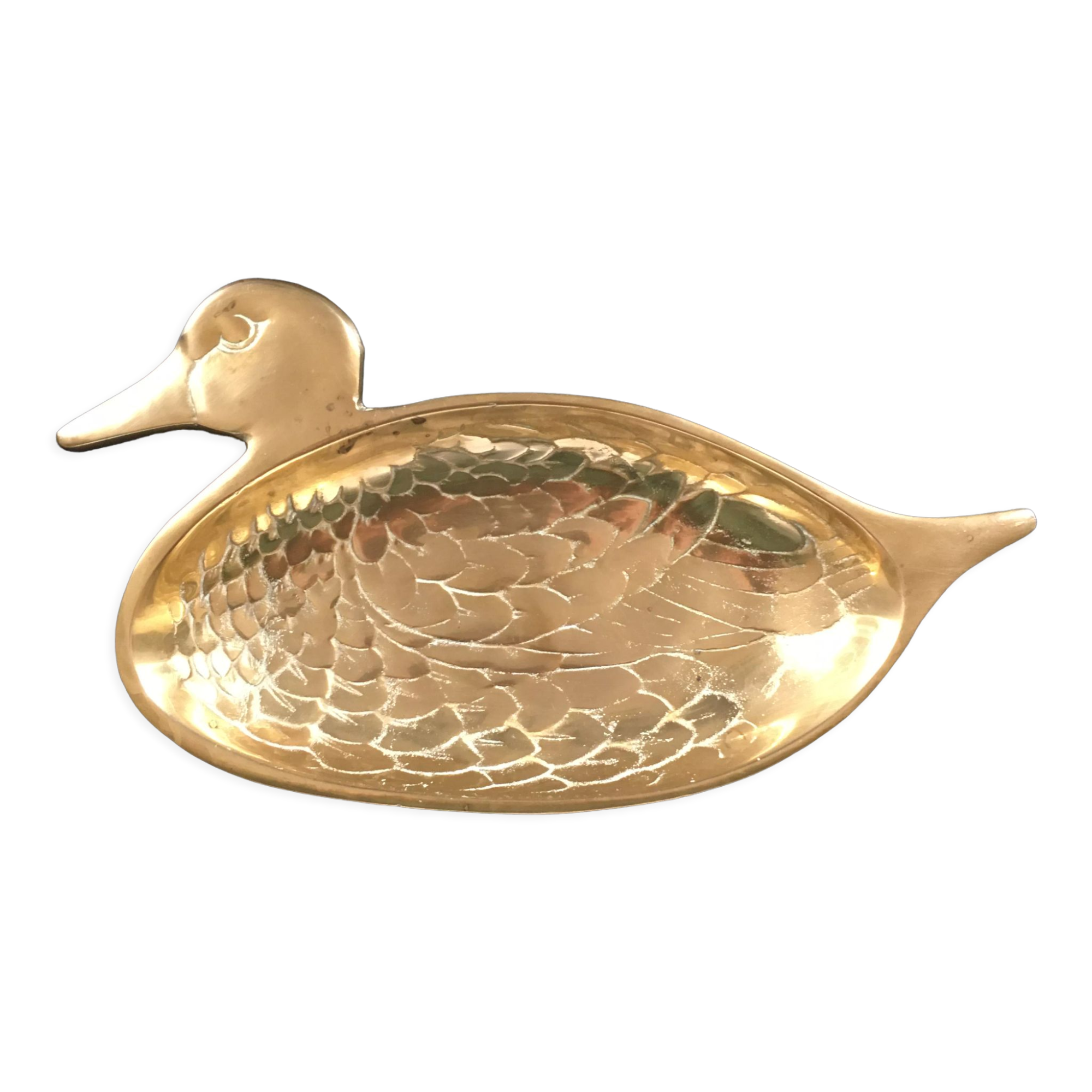 Brass duck catchall