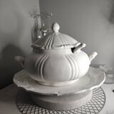 White porcelain soup tureen