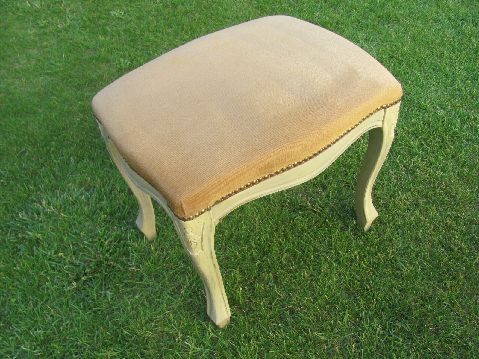 Footrest-Shabby Chic-Louis XV style