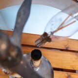 Empire-style three-light bouillotte lamp