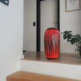 Vintage Scheurich Fat Lava vase | West Germany | Orange Black Zi