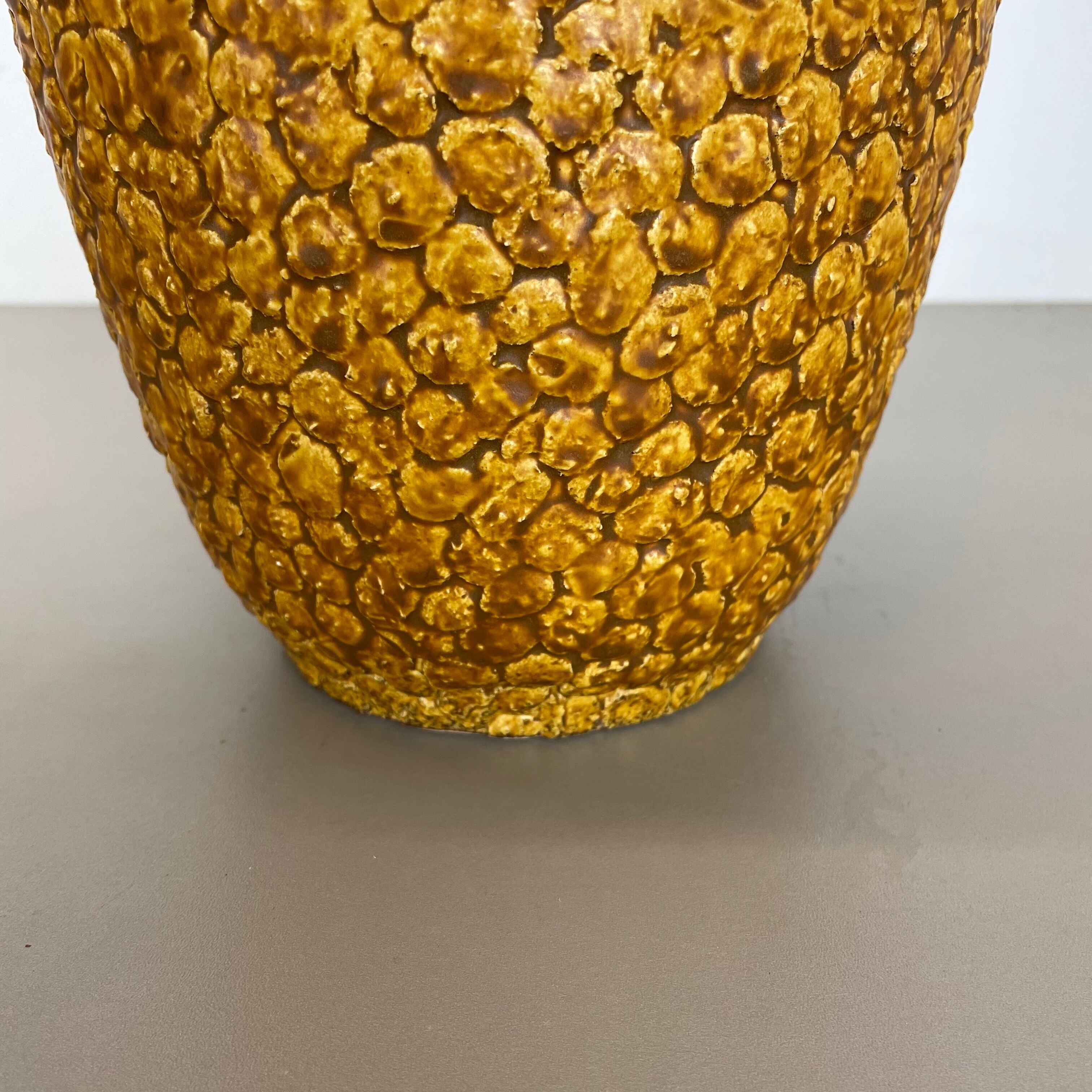 Super colorful fat lava pottery "contura" vase by bay ceramics, germany, 1950s