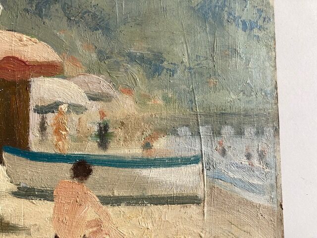 Beach scene 1960 cote d'azur