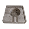 Square ashtray rough stone