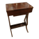 Lyre-shaped dressing table in solid Cuban mahogany from the Directoire period