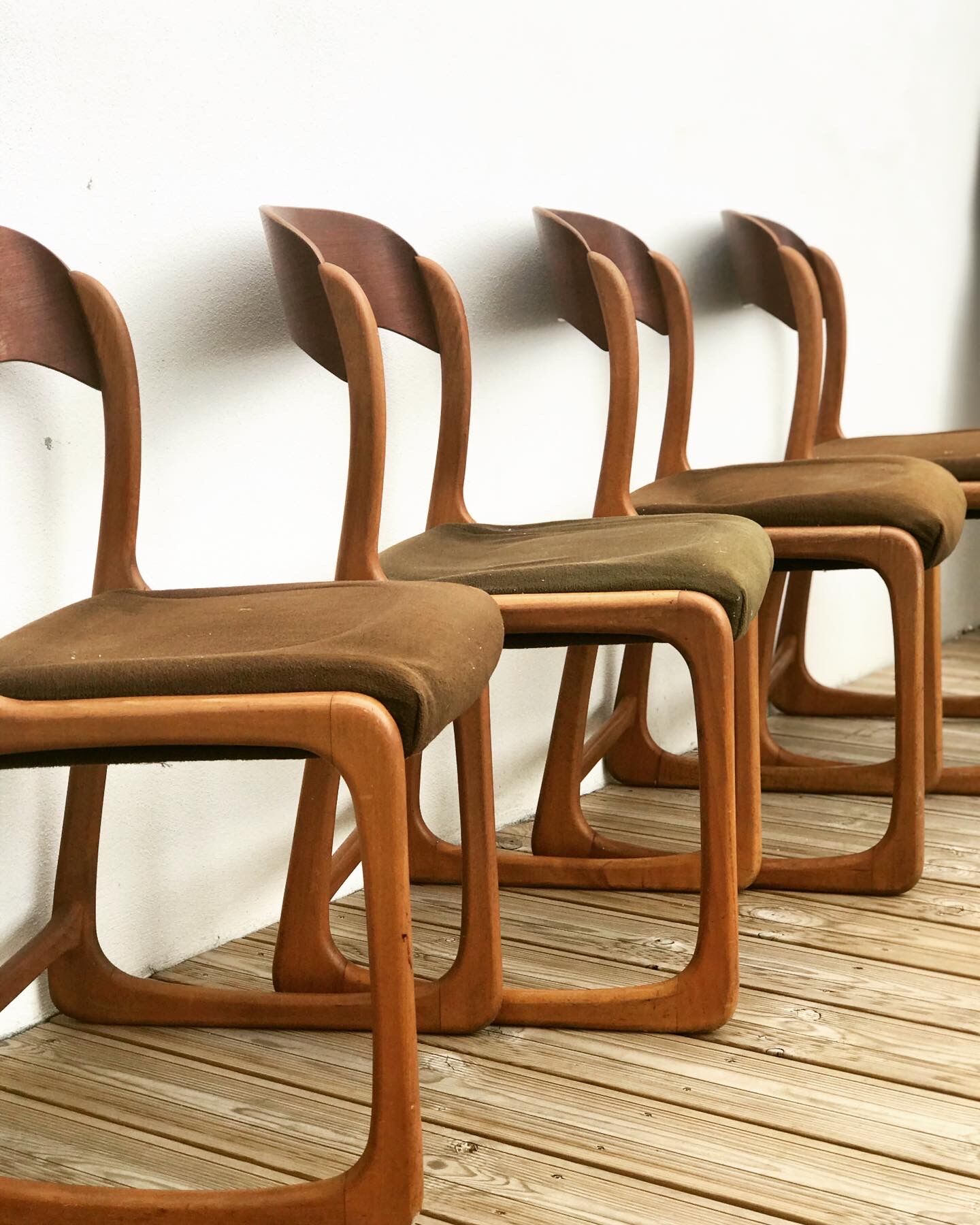 Baumann sleigh chairs