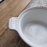 Ancienne marmite en fonte emaillée bleue Le Creuset