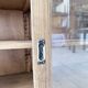 XXL 3m pine and oak display cabinet with glass doors