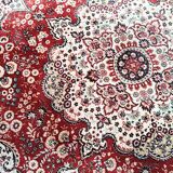 Large vintage carpet pure wool Persian design 240x340cm French made