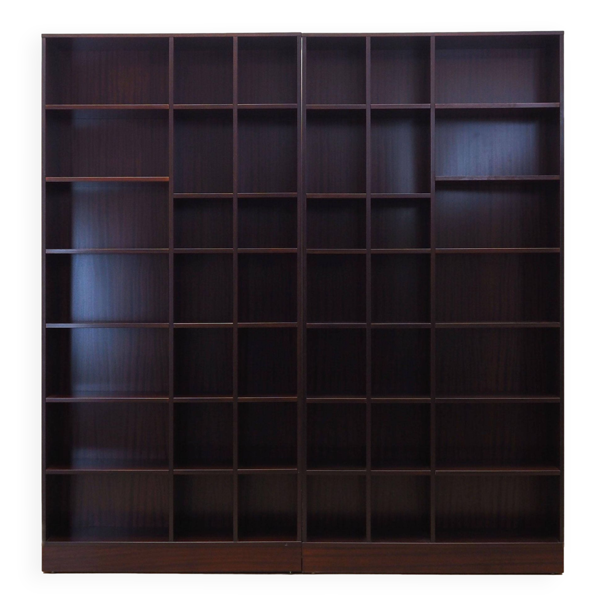 Ensemble de bibliothèques en acajou, design danois, années 1970, production : Danemark