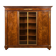Important flamed mahogany library in Empire style from around 1900.