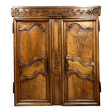 Louis XV period Provençal woodwork facade in solid walnut circa 1750