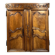 Louis XV period Provençal woodwork facade in solid walnut circa 1750