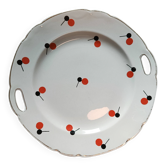 Assiette de service à gâteau vintage