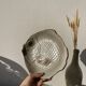 6 flat plates fish in beige ceramic Salins les bains
