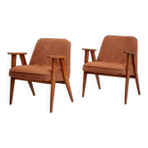 Vintage Chierowski 366 Mid-Century Armchairs , Set of 2