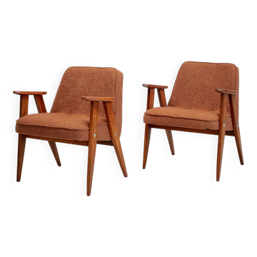 Vintage Chierowski 366 Mid-Century Armchairs , Set of 2