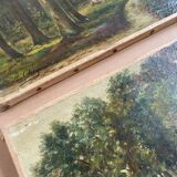 Set of 2 old paintings