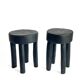 Lobi Wooden Stool L 3 - "Black Edition"