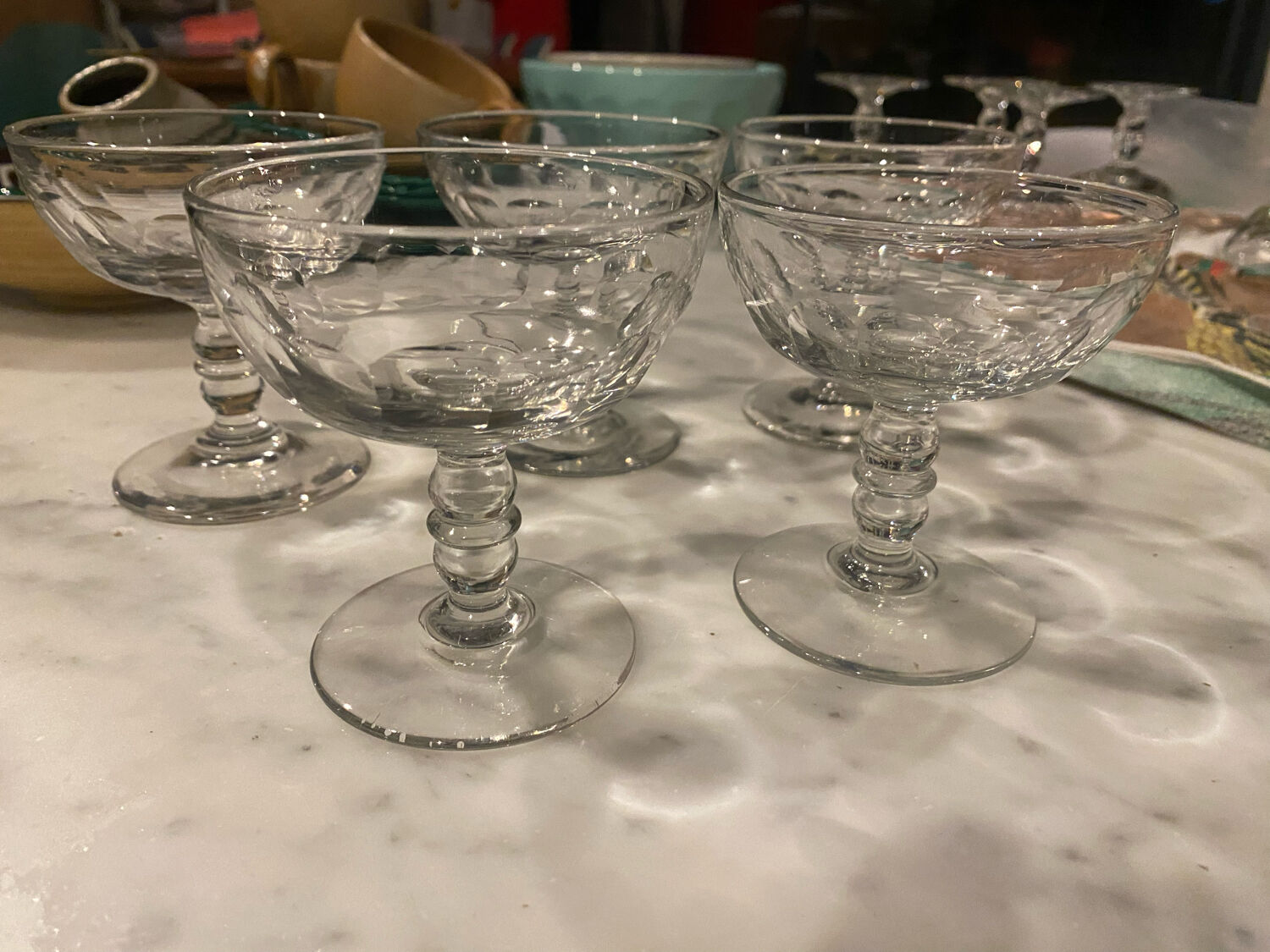 Pop-up Christmas 2022 set of 5 glasses champagne