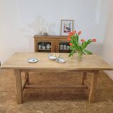 Solid wood farm table