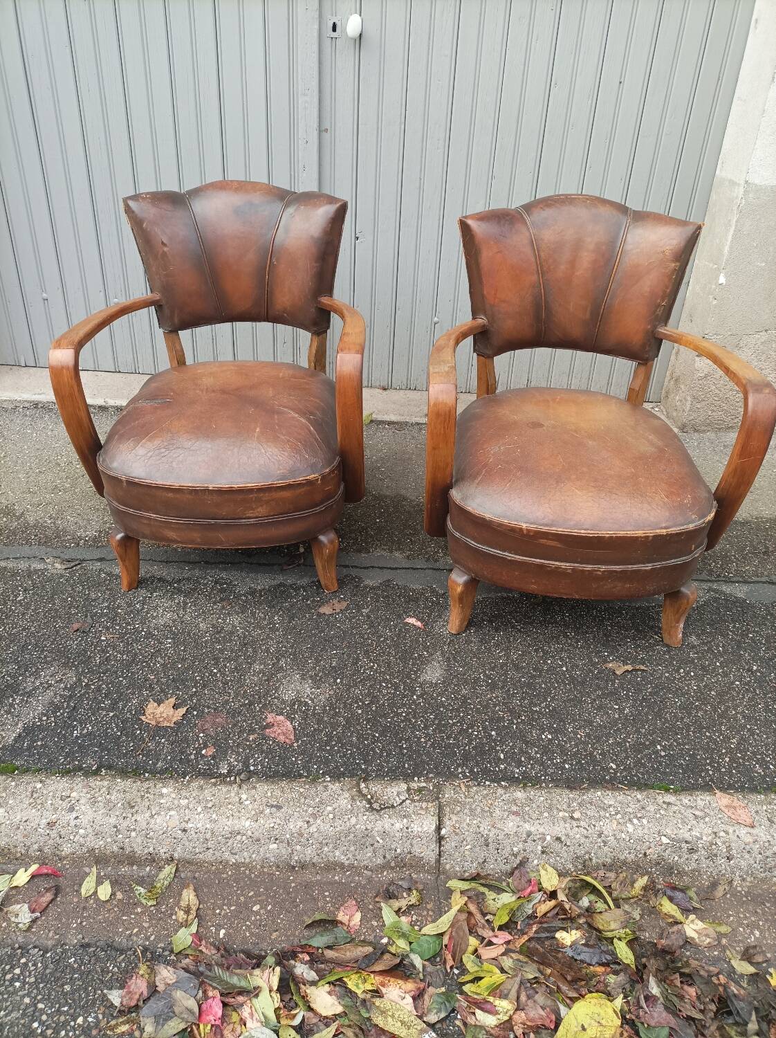 Pair of club chairs