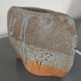Vase en grès émaillé signé Annette Roux