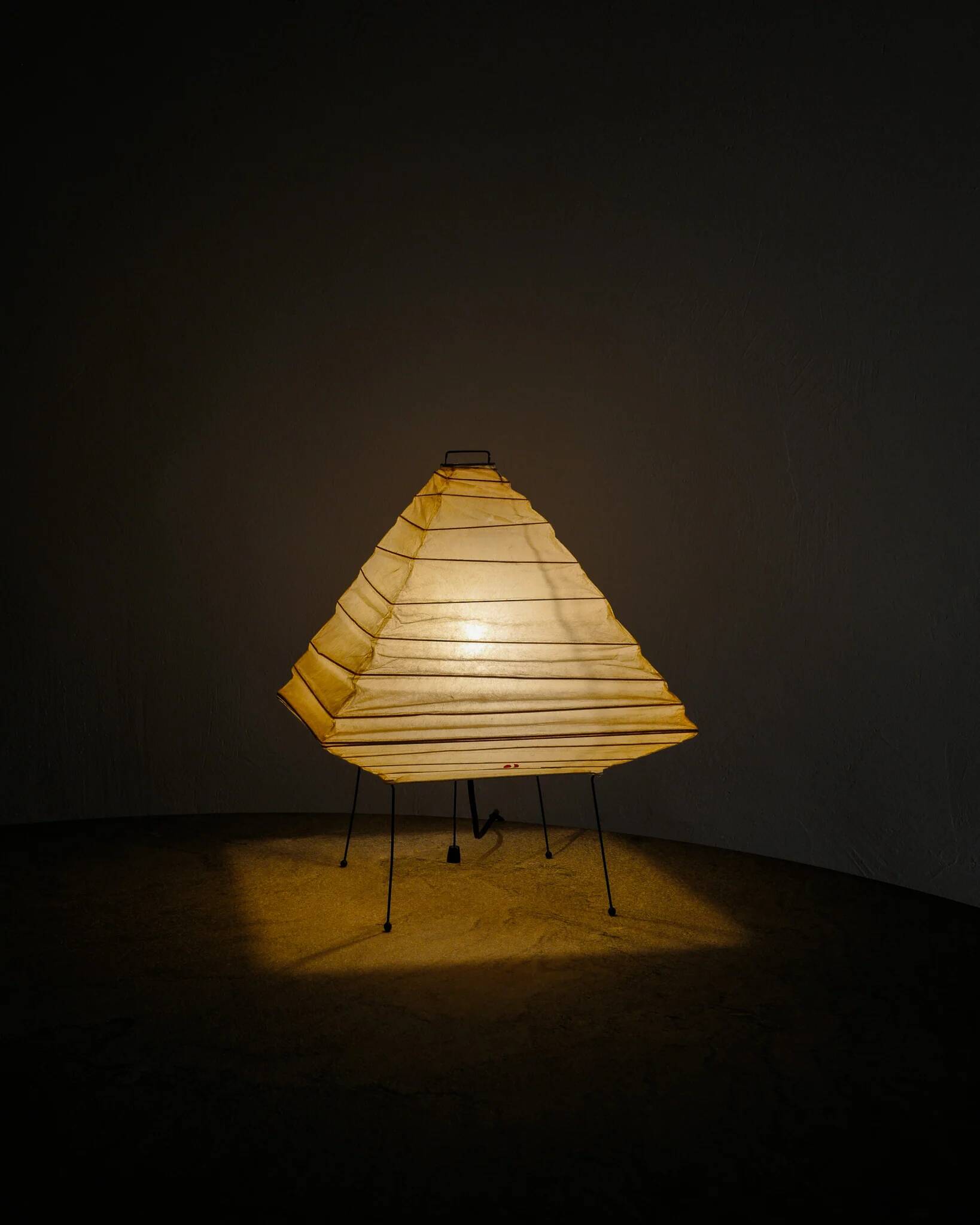 Vintage Mid Century "5X" Desk Table Lamp by Isamu Noguchi, 1960s