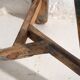 Ancien tabouret patiné bleu ciel (c.1900)