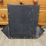 Miroir biseauté d'époque Art déco anglais des années 1930 - 58.5x46cm