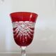 Service cristal couleur "Cristalleries de Lorraine" carafe et 5 verres
