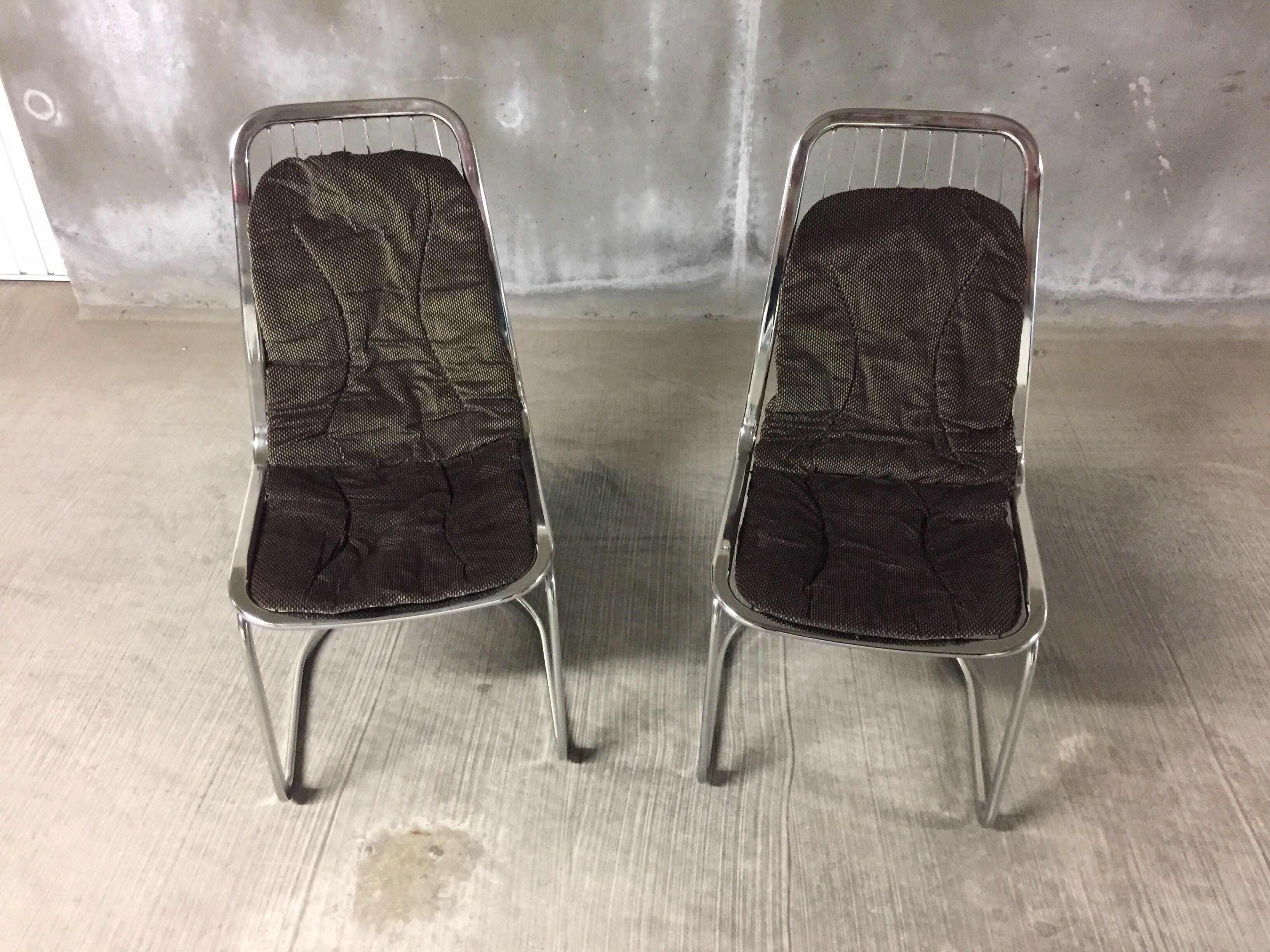 Paire de chaises vintage de Gastone Rinaldi 1970