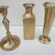 Lot d'objets décoratifs en laiton