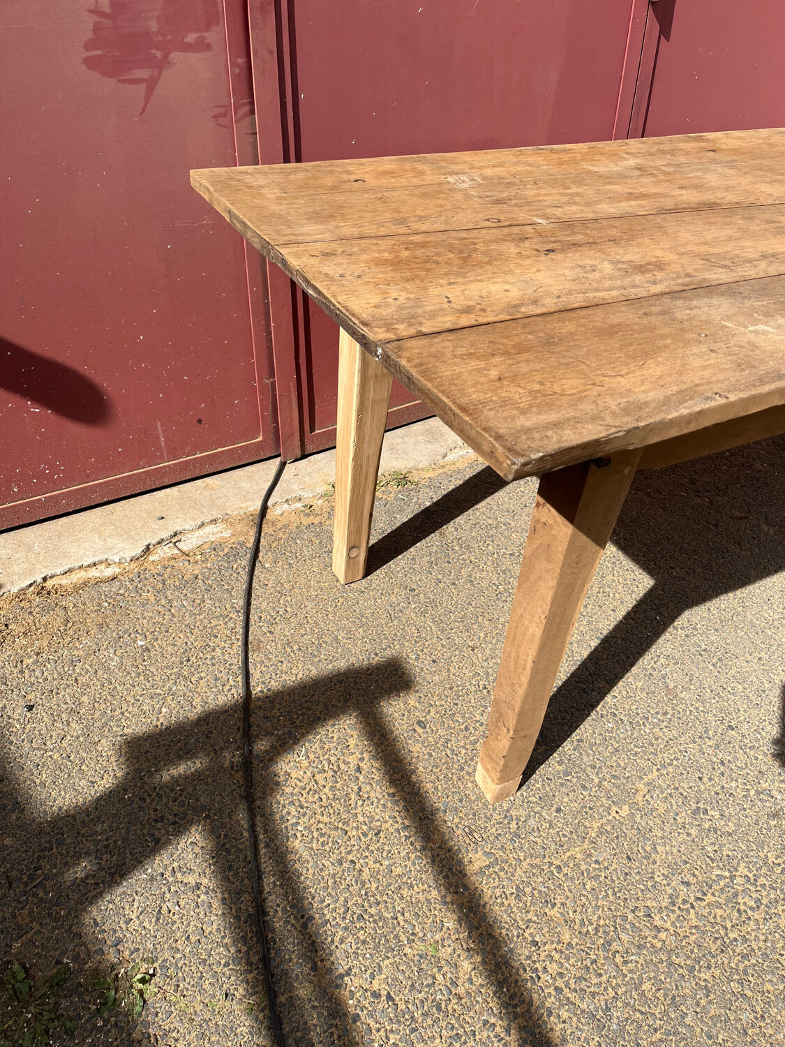 Oak farm table