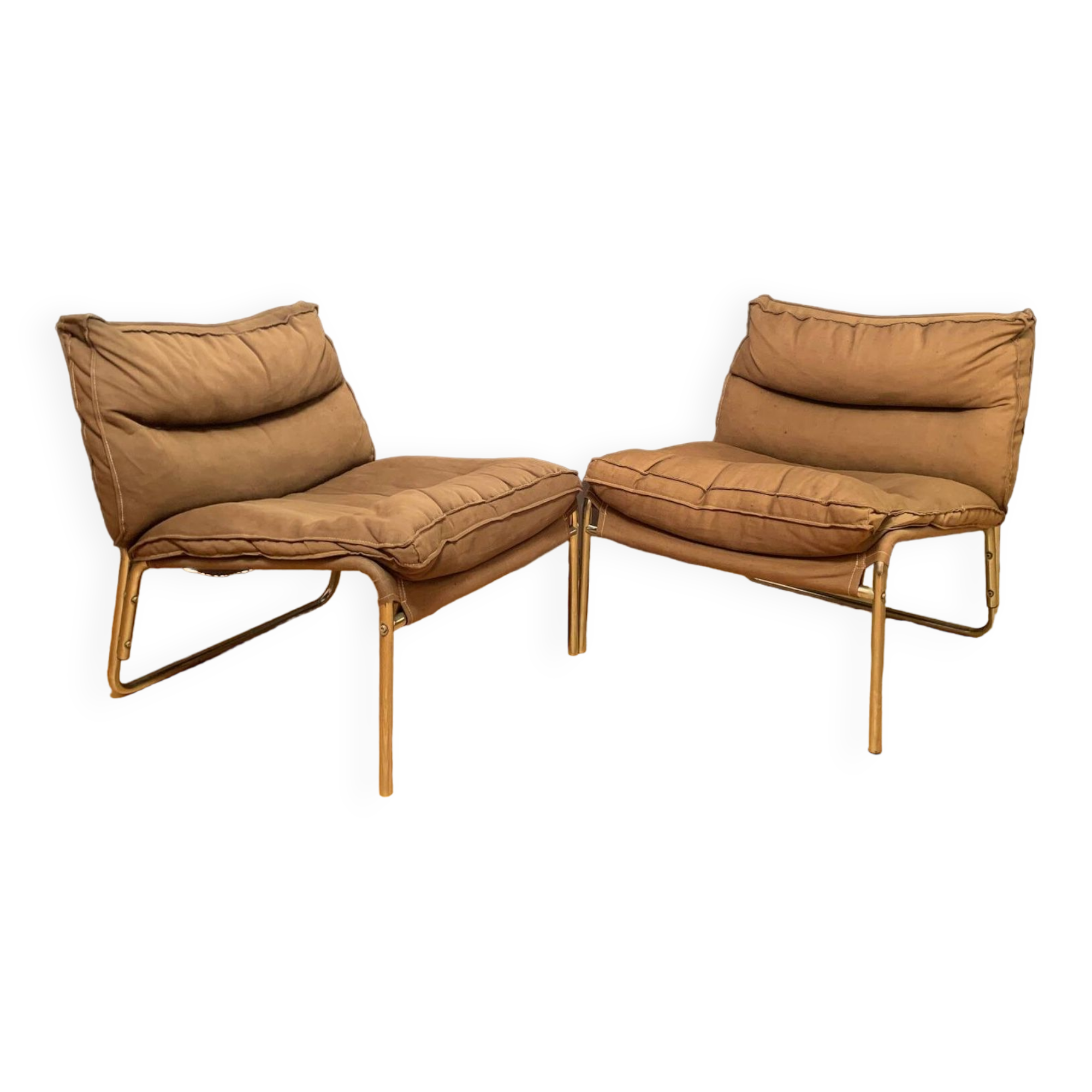 Gillis Lundgren easy chairs, Ikea, Sweden, 1970s