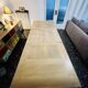 Solid oak dining table with extension 180/260 x 100 cm – X metal leg