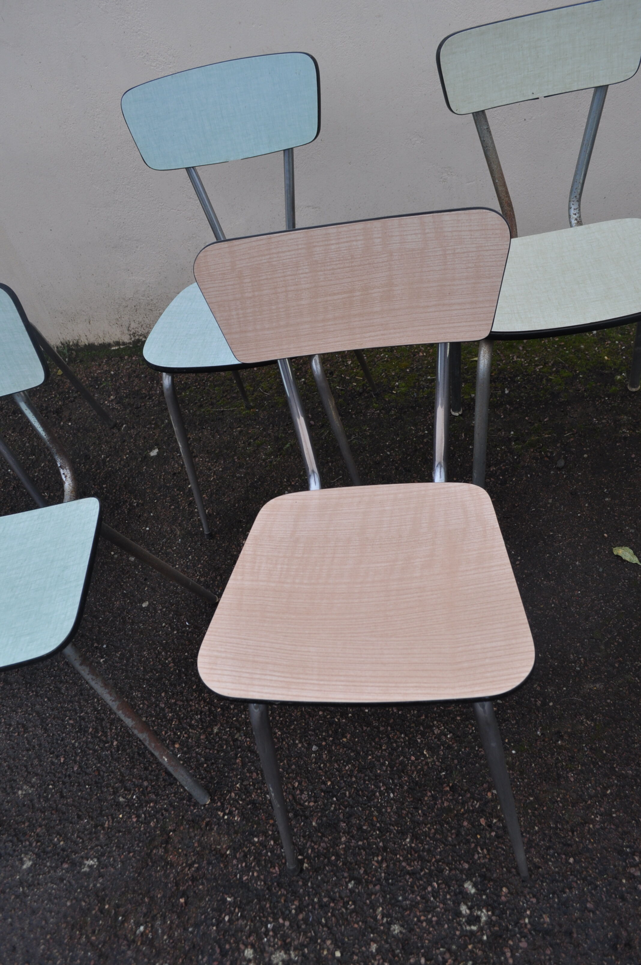 Set of Formica chairs