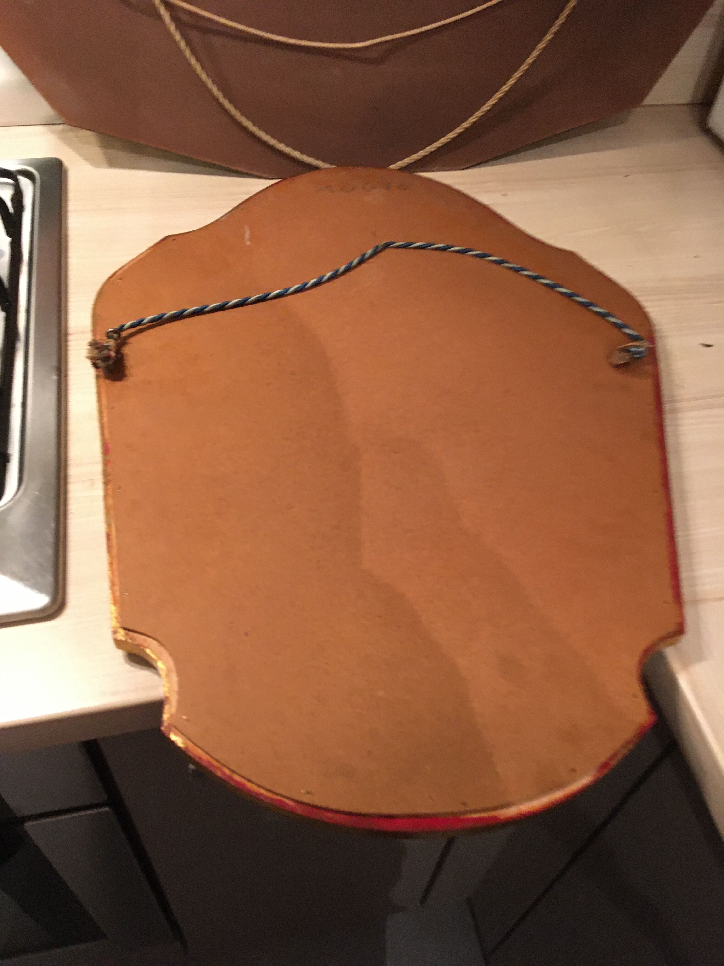 Golden vintage mirror