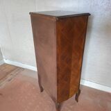 Commode meuble entrée 4 tiroirs et tablette escamotable ancienne