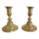 Pair of 19th century gilt bronze candlesticks - Château de Compiègne