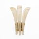 Pair of 20th Century Modern Sconces in Frosted Murano glass and Gold Leaf